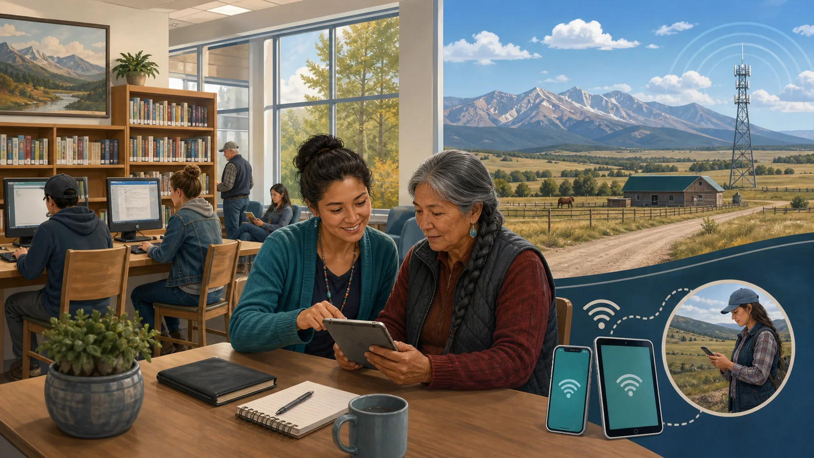 Local digital access resources and tablet alternatives for Montana residents